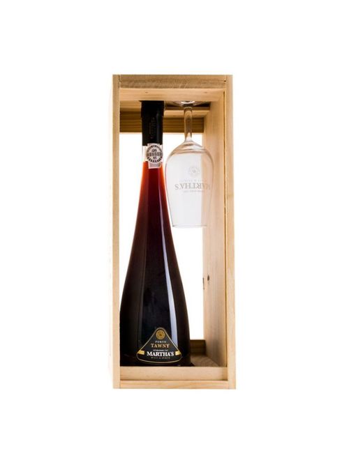 Vinho do Porto Martha´s Tawny Decanter com Taça Tinto Portugal 500ml