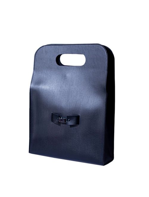 Porta Garrafa para 3 Garrafas Couro Sintético Preto