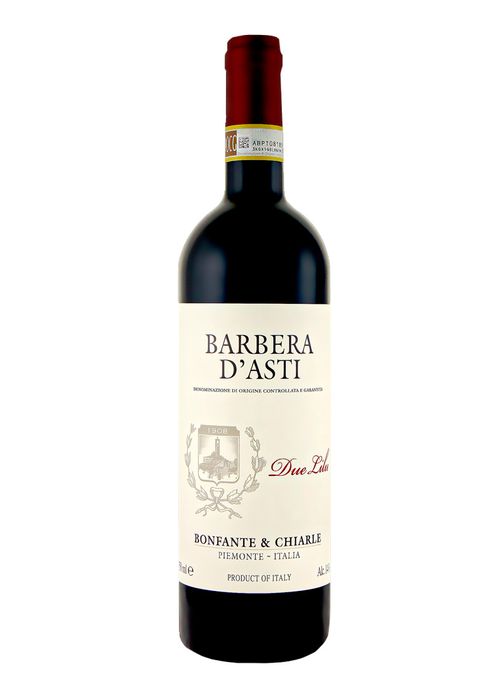 Vinho Barbera D'Asti Due Lilu DOCG Bonfante & Chiarle 2021 Tinto Itália 750ml