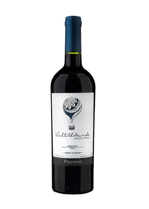 Vinho Pizzorno Vuelta al Mundo Roble Tannat 2020 Tinto Uruguai 750ml