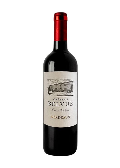 Vinho Château Belvue Cuvée L'Émotion AC Merlot Cabernet 2019 Tinto França 750ml