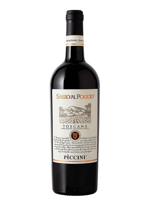 Vinho Piccini Sasso Al Poggio Toscana 2017 Tinto Itália 750ml