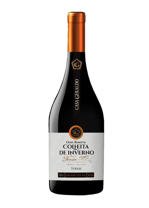 Vinho Casa Geraldo Gran Reserva Syrah Colheita de Inverno 2019 Tinto Brasil 750ml