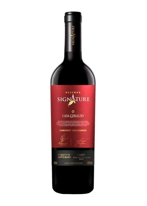 Vinho Casa Geraldo Reserva Signature Cabernet Sauvignon Colheita de Inverno 2021 Tinto Brasil 750ml