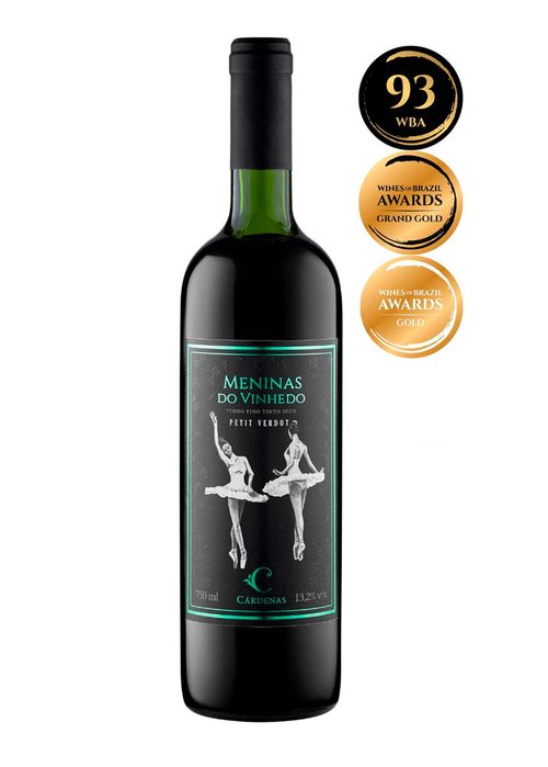 Vinho Cárdenas Meninas do Vinhedo Petit Verdot 2021 Tinto Brasil 750ml