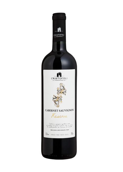 Vinho Cristofoli Cabernet Sauvignon Reserva 2022 Tinto Brasil 750ml