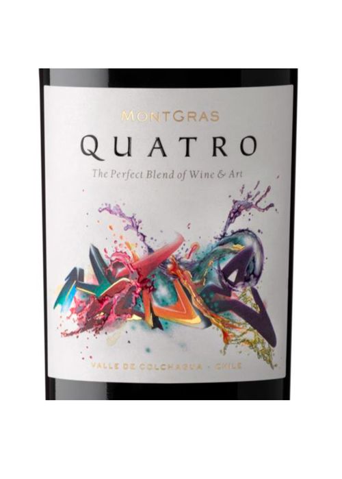Vinho Montgras Quatro 2022 Tinto Chile 750ml