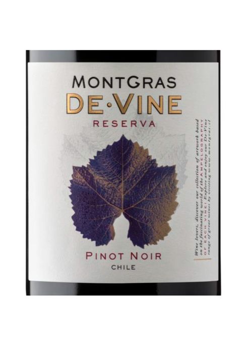 Vinho Montgras Reserva de Vine Pinot Noir 2022 Tinto Chile 750ml