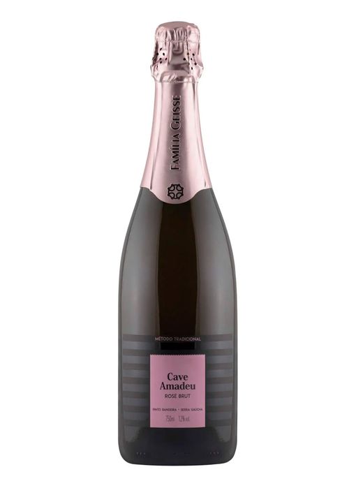 Espumante Cave Geisse Amadeu Brut Rosé Brasil 750ml