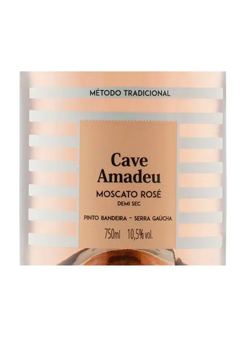 Espumante Cave Amadeu Moscatel Rosé Demi Sec Brasil 750ml