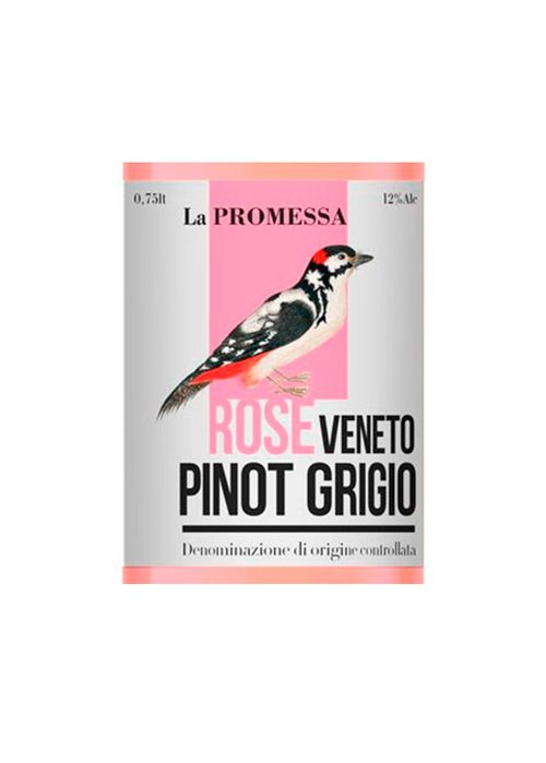 Vinho Pinot Grigio La Promessa DOC 2020 Rosé Itália 750ml