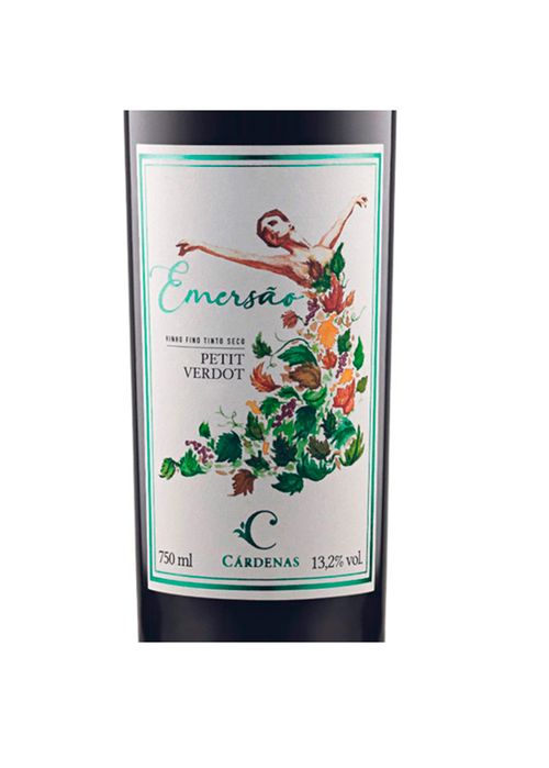 Vinho Cárdenas Emersão Petit Verdot 2019 Tinto Brasil 750ml