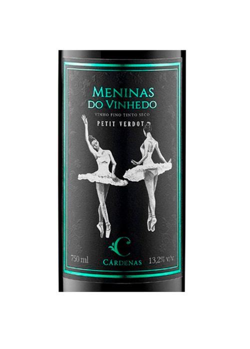 Vinho Cárdenas Meninas do Vinhedo Petit Verdot 2021 Tinto Brasil 750ml