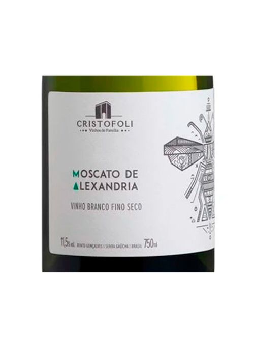 Vinho Cristofoli Moscato de Alexandria 2022 Branco Brasil 750ml