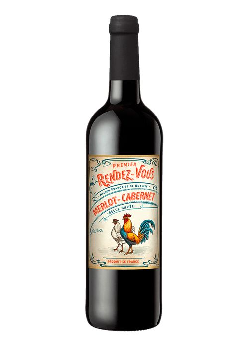 Vinho Premier Rendez Vous Merlot Cabernet Sauvignon 2022 Tinto França 750ml