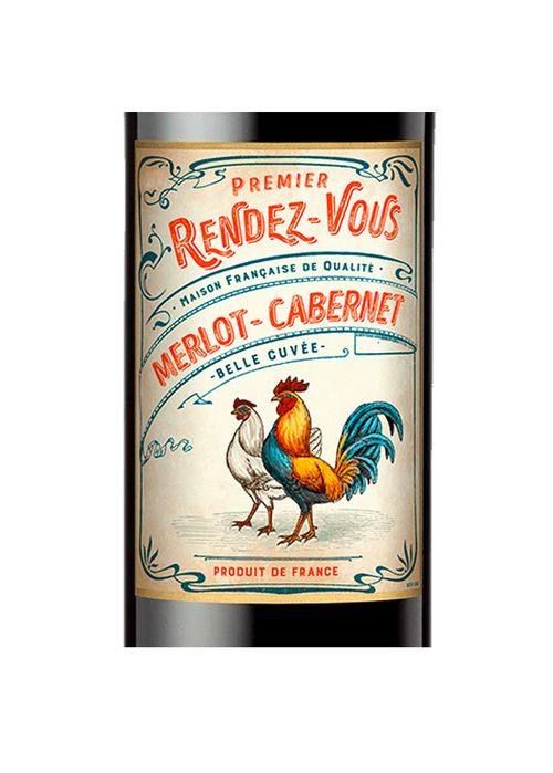 Vinho Premier Rendez Vous Merlot Cabernet Sauvignon 2020 Tinto França 750ml