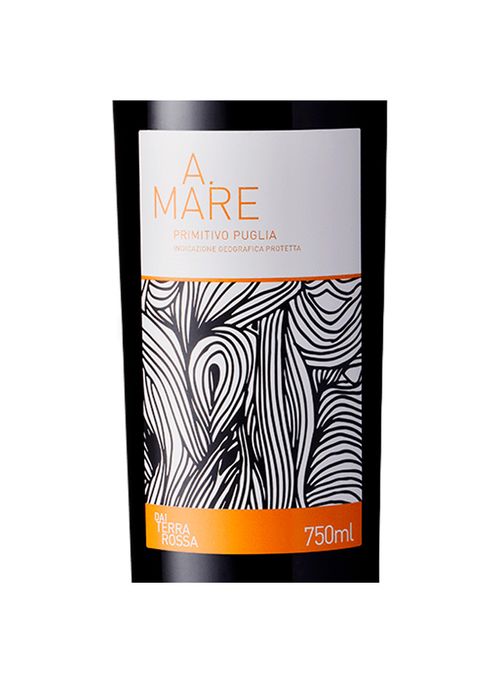 Vinho Primitivo Puglia IGP A. Mare 2021 Tinto Itália 750ml