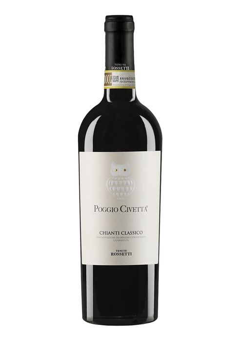 Vinho Chianti Classico Poggio Civetta DOCG Galo Nero 2019 Tinto Itália 750ml