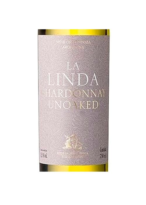Vinho Finca La Linda Chardonnay Unoaked 2021 Branco Argentina 750ml
