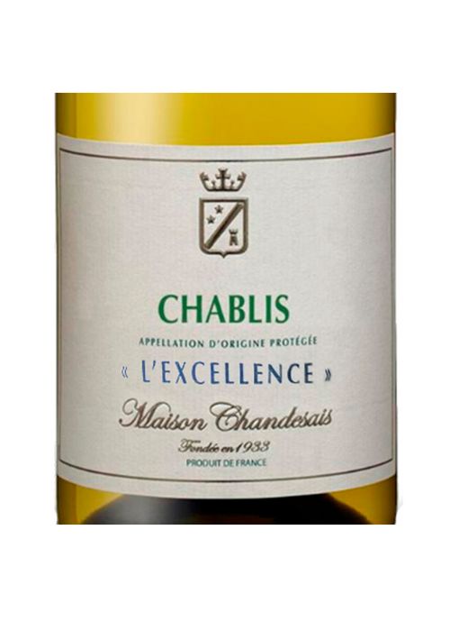 Vinho Chablis L'excellence Maison Chandesais 2021 Branco França 750ml