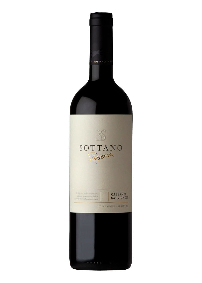 VINHO TINTO ARGENTINO SOTTANO CABERNET SAUVIGNON RESERVA 750ML