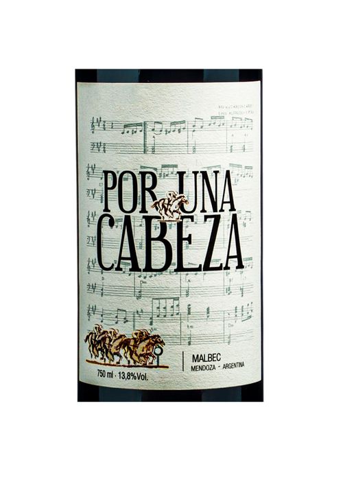 Vinho Sottano Por Una Cabeza Malbec 2019 Tinto Argentina 750ml