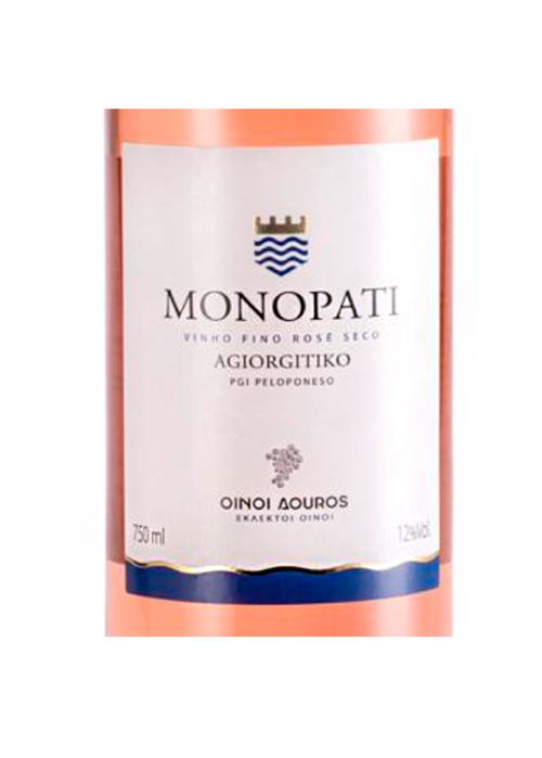 Vinho Monopati Agiorgitiko P.G.I Peloponeso 2022 Rosé Grécia 750ml