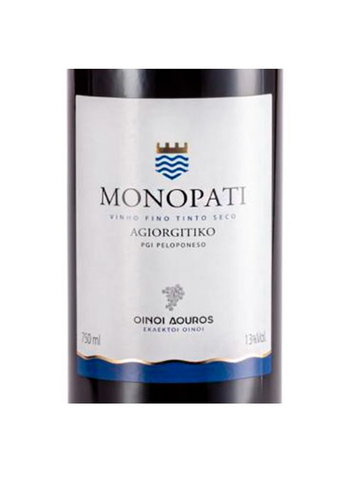 Vinho Monopati Agiorgitiko P.G.I Peloponeso 2021 Tinto Grécia 750ml
