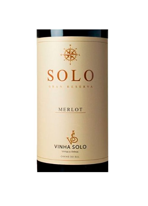 Vinho Solo Gran Reserva Merlot 2020 Tinto Brasil 750ml