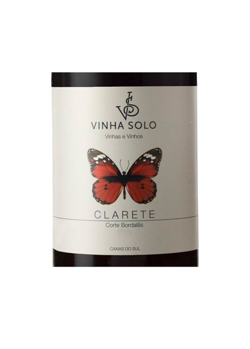 Vinho Vinha Solo Clarete Corte Bordalês 2020 Tinto Brasil 750ml