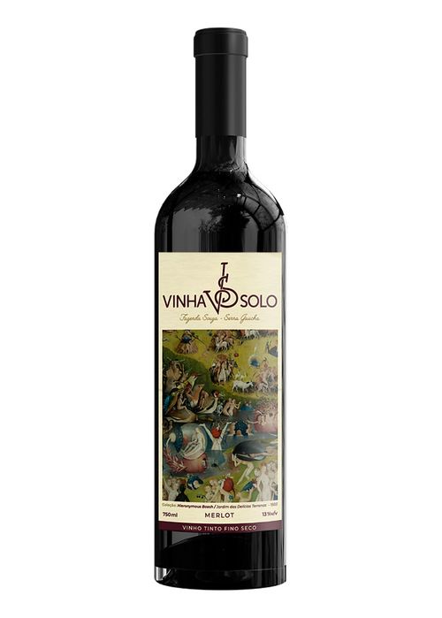 Vinho Vinha Solo Corte Merlot Tinto Brasil 750ml