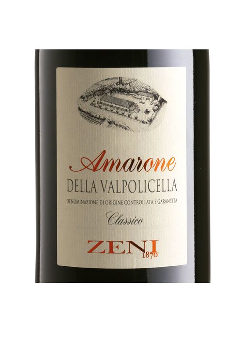 Vinho Amarone Della Valpolicella Zeni Clássico DOCG 2018 Tinto Itália 750ml