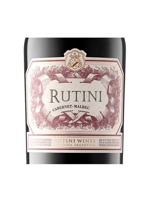 Vinho Rutini Cabernet Malbec 2021 Tinto Argentina 750ml