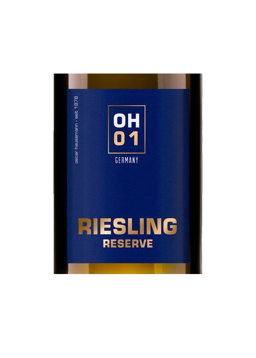 Vinho Riesling Reserve Oscar Haussmann 01 Rheinhessen 2021 Branco Alemanha 750ml