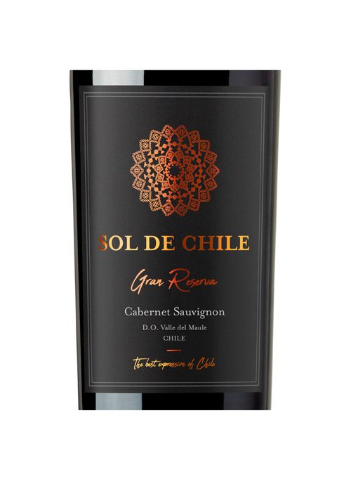 Vinho Sol de Chile Gran Reserva Cabernet Sauvignon 2018 Tinto Chile 750ml