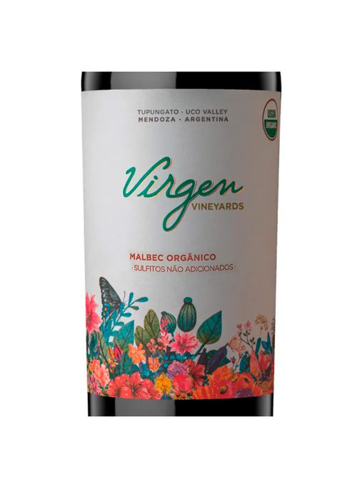 Vinho Bousquet Virgen Malbec Orgânico Sem Sulfito 2020 Tinto Argentina 750ml