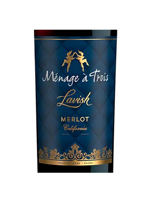 Vinho Menage à Trois Lavish Merlot 2019 Tinto EUA 750ml