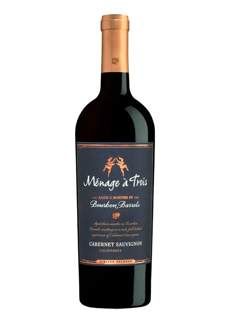 Vinho Tinto Estadunidense Ménage à Trois Bourbon Barrel 750ml