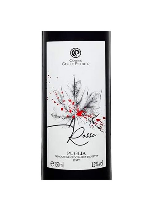 Vinho Rosso Puglia Colle Petrito 2019 Tinto Itália 750ml