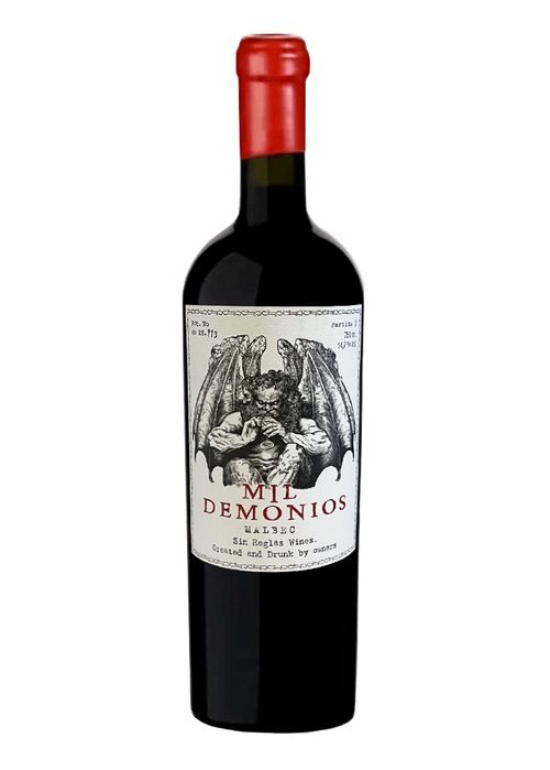 Vinho Mil Demonios Malbec Partida 7 2020 Tinto Argentina 750ml