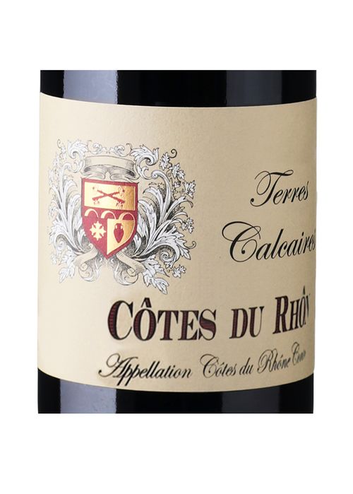 Vinho Côtes du Rhône Terres Calcaires 2020 Tinto França 750ml