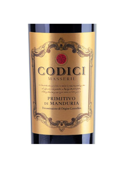 Vinho Primitivo di Manduria Codici Masserie 2022 Tinto Itália 750ml