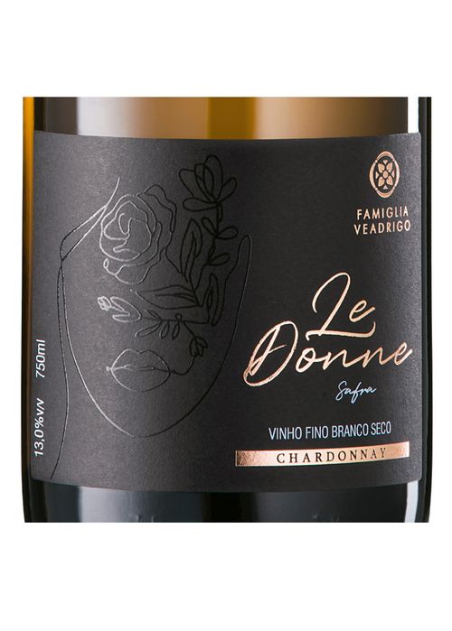 Vinho Famiglia Veadrigo Le Donne Chardonnay 2022 Branco Brasil 750ml