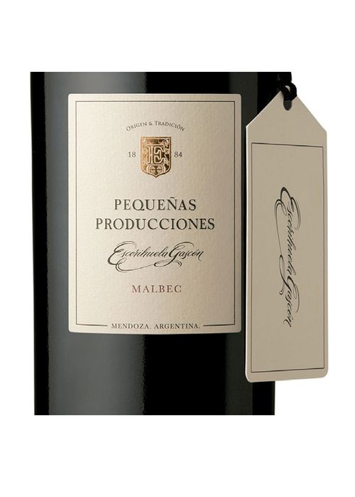 Vinho Escorihuela Gascón Pequeñas Producciones Malbec 2021 Tinto Argentina 750ml