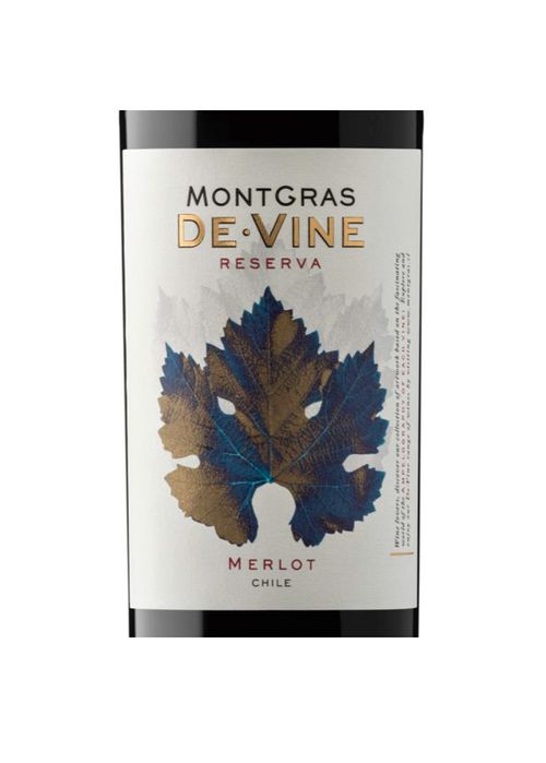 Vinho Montgras Reserva de Vine Merlot 2022 Tinto Chile 750ml