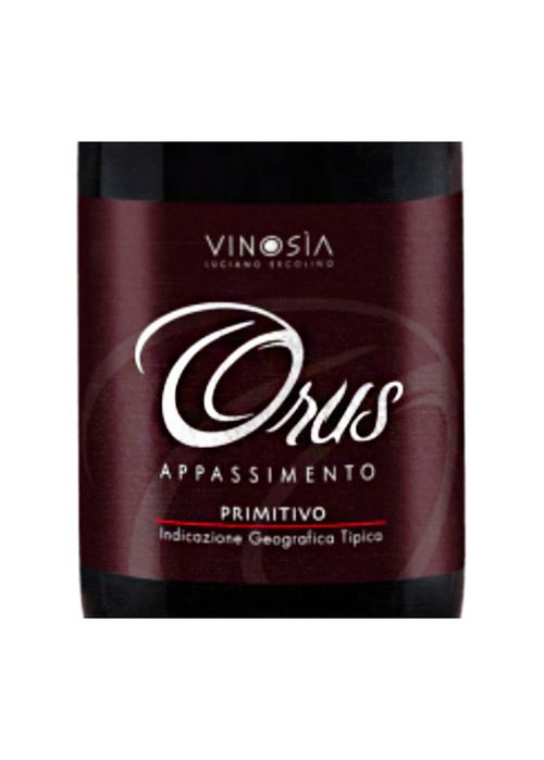 Vinho Orus Primitivo di Salento IGT Appassimento 2019 Tinto Itália 750ml