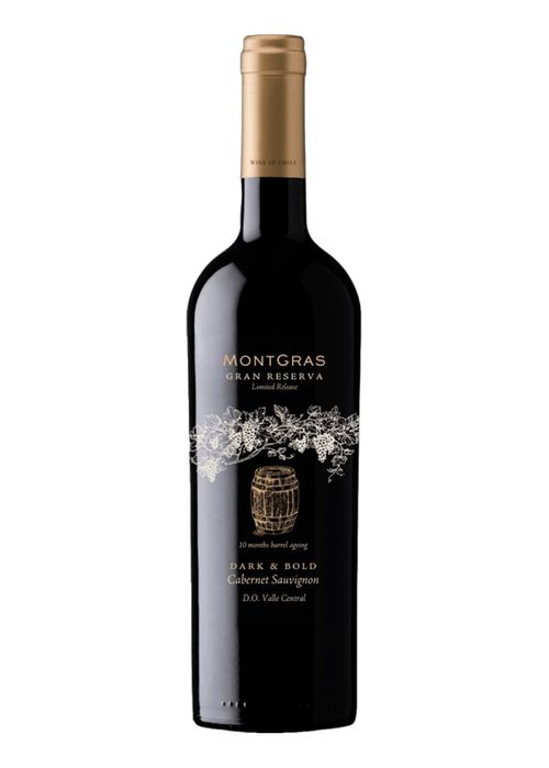 Vinho Montgras Gran Reserva Dark & Bold Cabernet Sauvignon 2023 Tinto Chile 750ml