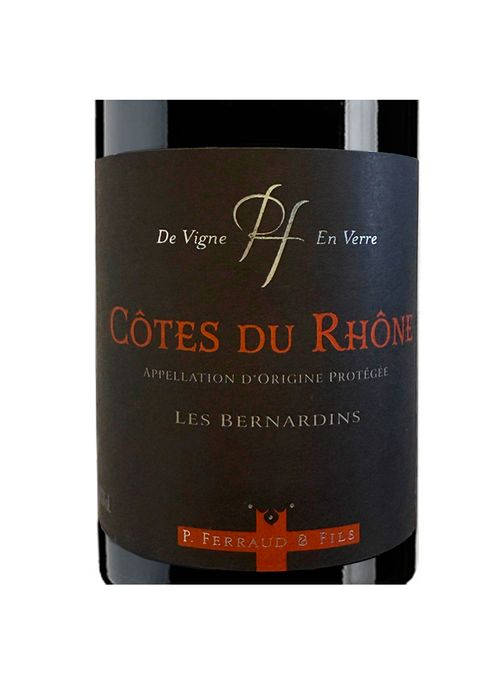 Vinho Côtes du Rhône P. Ferraud Les Bernardins Tinto 2022 França 750ml