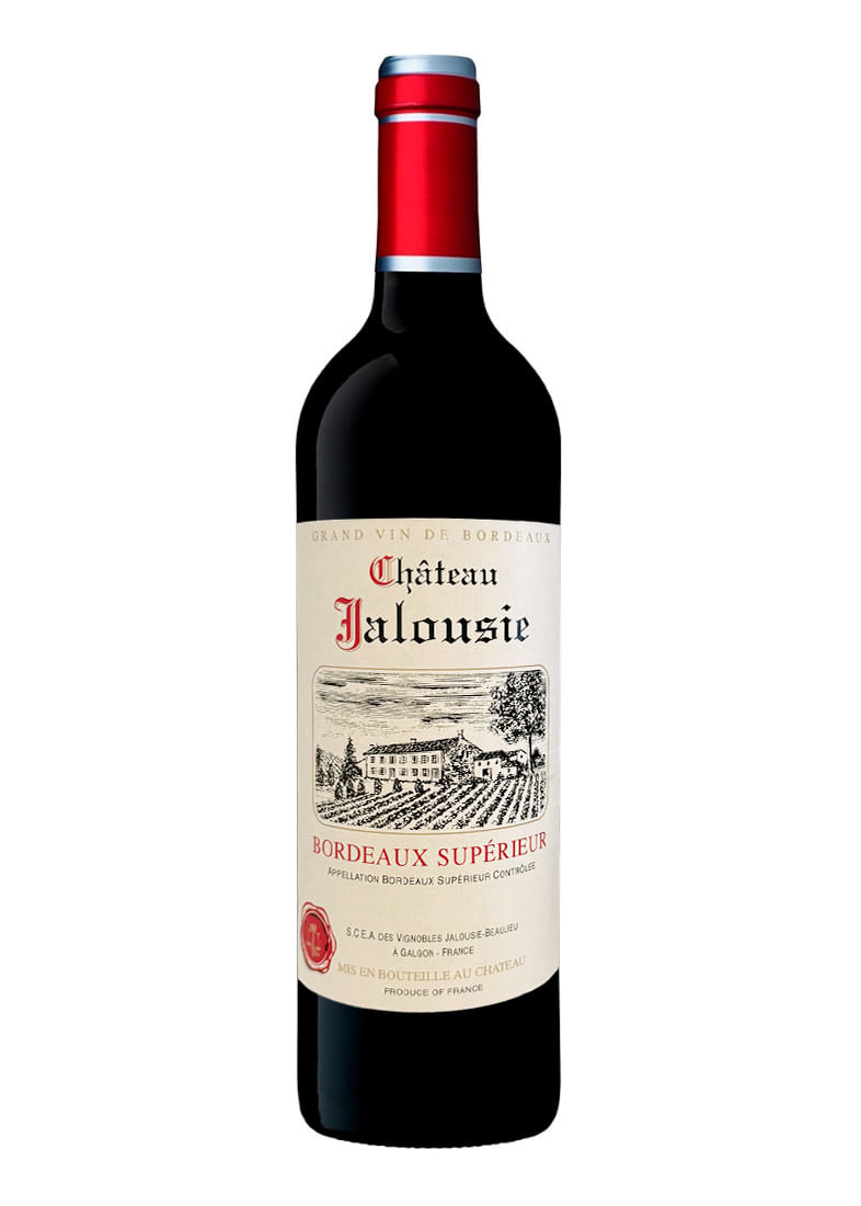 Vinho Château Jalousie Bordeaux Supérieur 2021 Tinto França 750ml