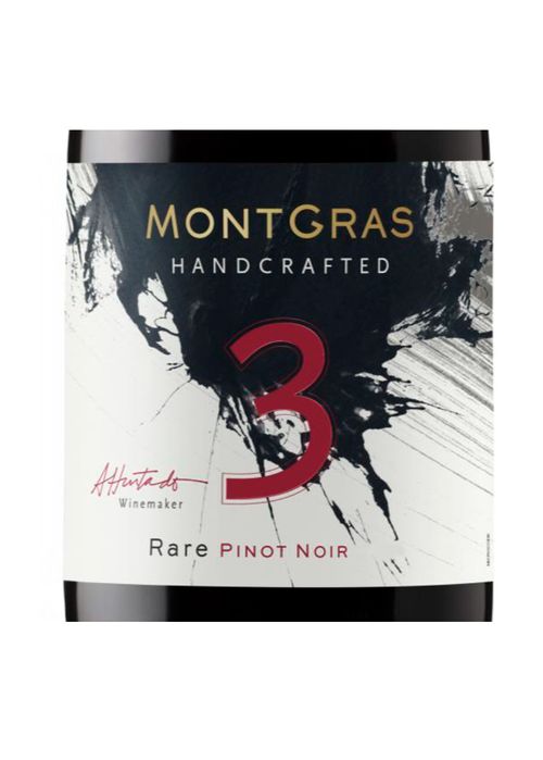Vinho Montgras Handcrafted 3 Rare Pinot Noir 2020 Tinto Chile 750ml